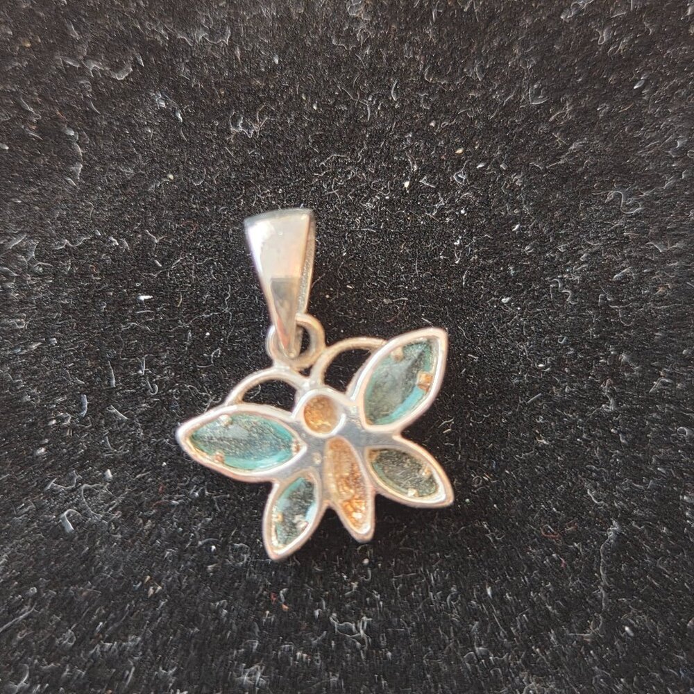 Vintage Small Sterling Silver Butterfly Charm